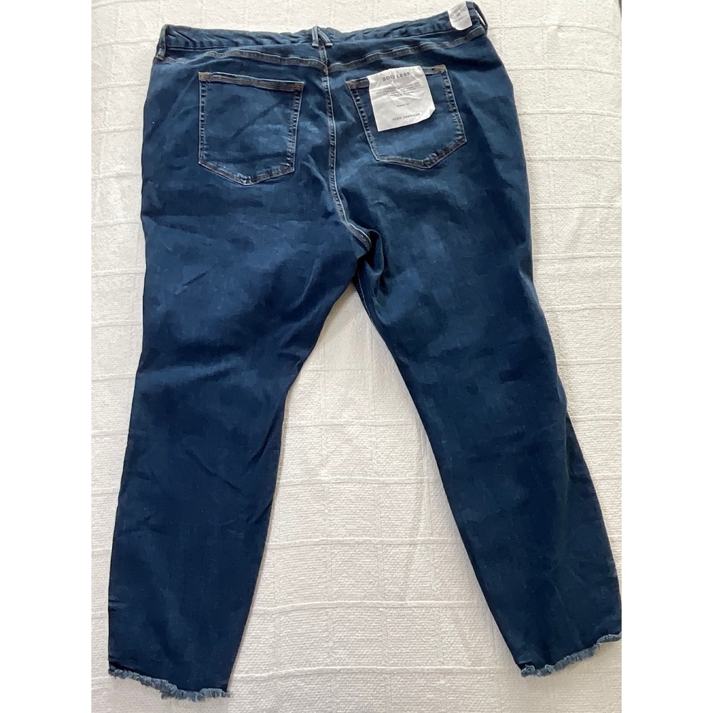 Good American Good Legs Skinny Sculpting Jeans Raw Hem Women Size 46x29 - Picture 6 of 6